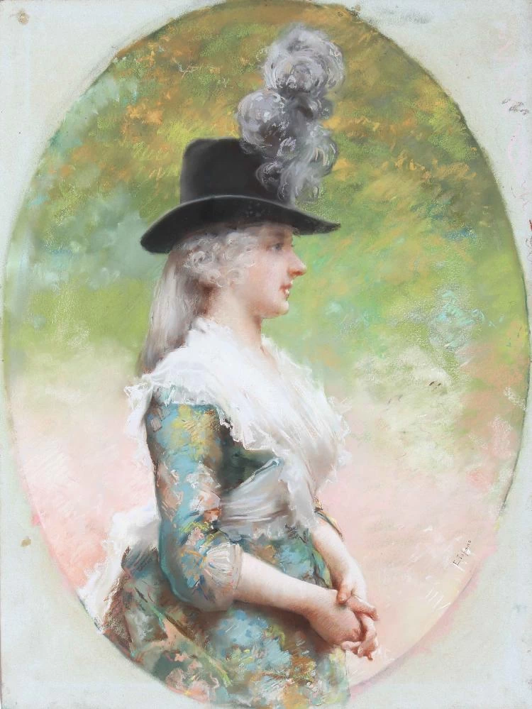 Ritratto di dama con cappello